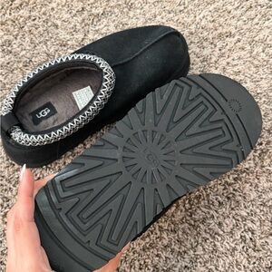 UGG Black Suede Slip-On Shoes